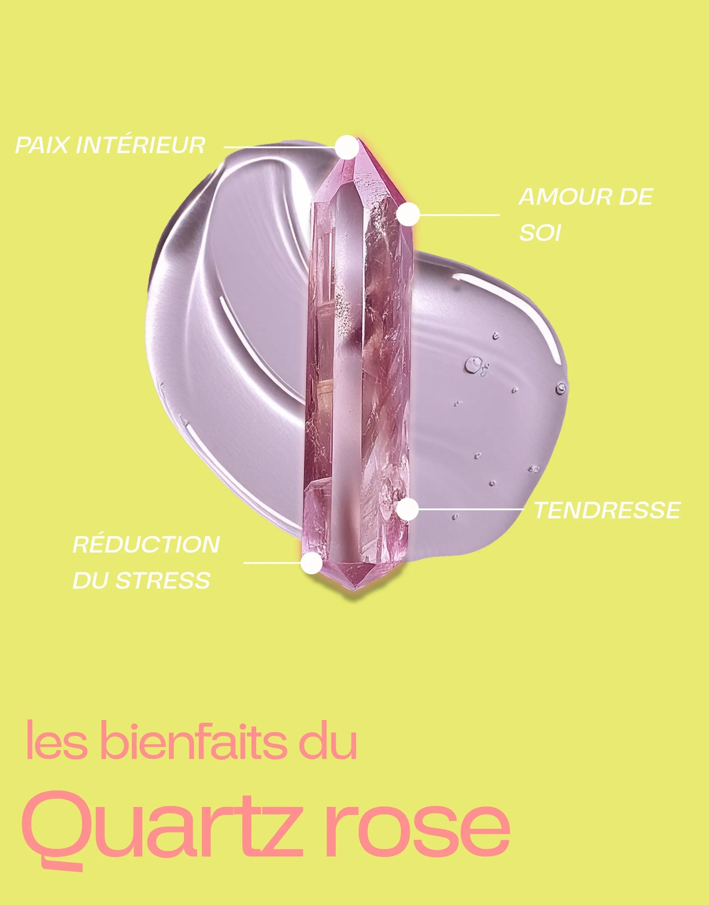Mushroom Gua Sha Quartz Rose