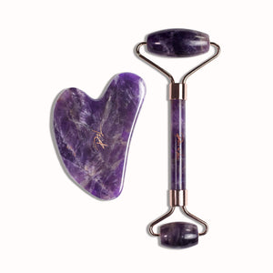 Coffret Roller & Gua Sha Améthyste