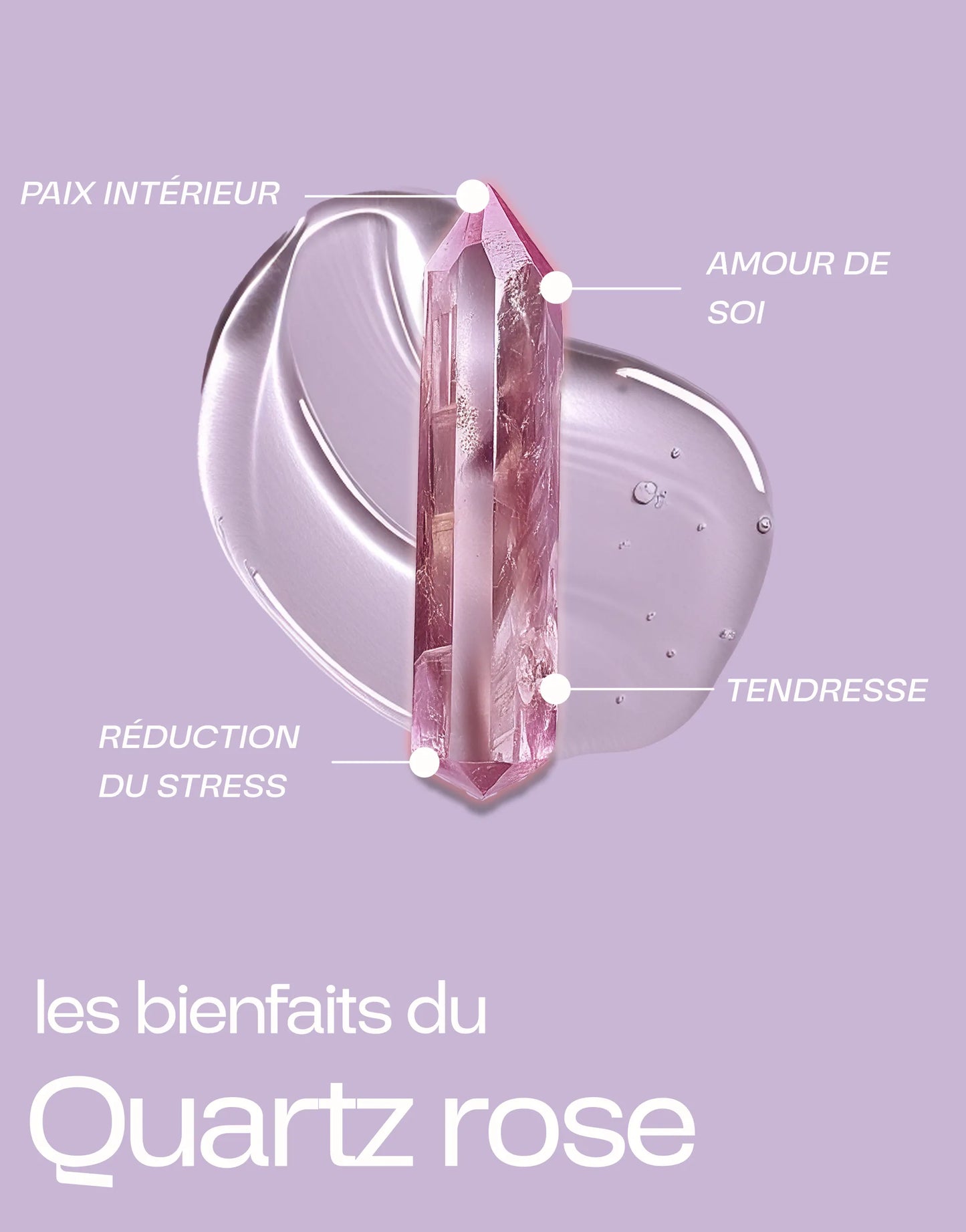 Gua Sha Corps Quartz Rose