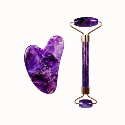 Amethyst Roll On &amp; Gua Sha Set
